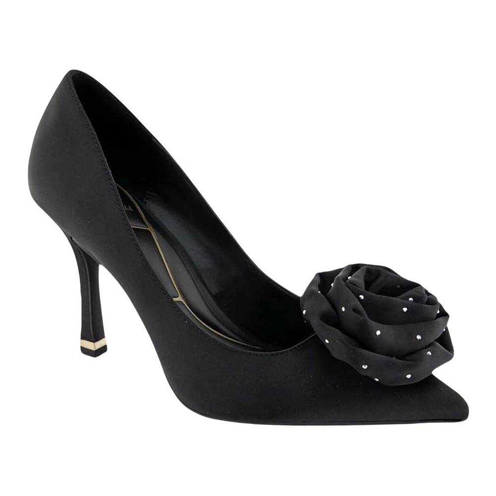 Kenneth Cole New York Romi Rosette Pump Womens Size 5 Pull-On Heels Black